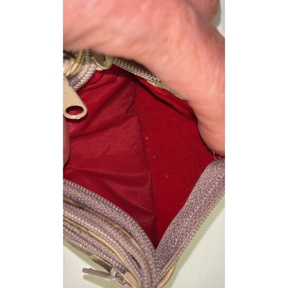 Antique Korean Leather & Brass Coin Purse With Traditional Artwork - Picture 5 of 6